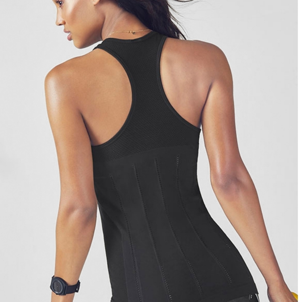 NWT Women's Fabletics Delta Tank Black Size 2x(20)